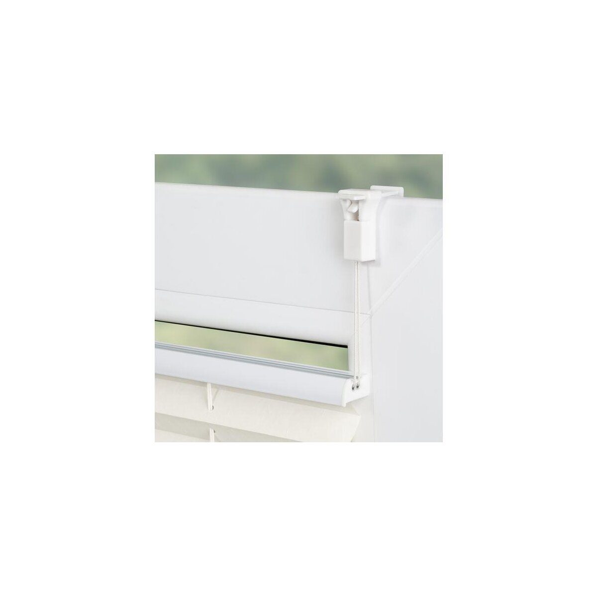 Lichtblick 2x set de stores plissés, Klemmfix sans perçage, 80 x 130 cm, blanc