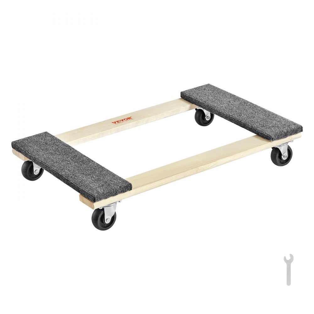 Chariot à meubles à 4 roues mobiles portables, robustes, petits meubles plats et lourds, paquet de 2, 40,6 x 27,9 cm, capacité de 226,8 kg, noir