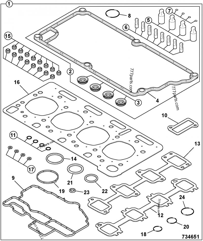 JCB seal fuel injector 320/07504 original