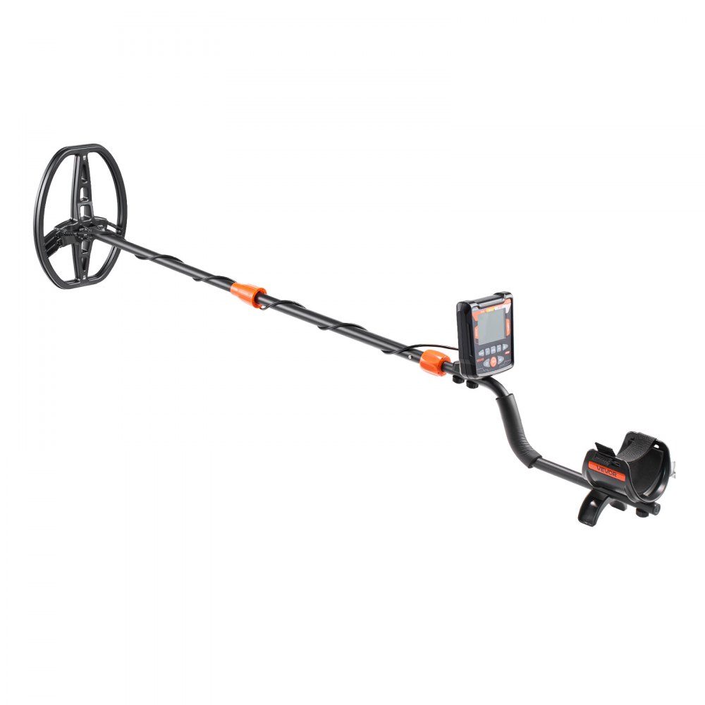 Metalldetektor für Erwachsene 254 mm, professioneller Metalldetektor mit 5 Modi, hochpräziser Golddetektor, IP68 wasserdichte Suchspule mit Display, Kopfhörer, verstellbare Länge, für Goldsuche