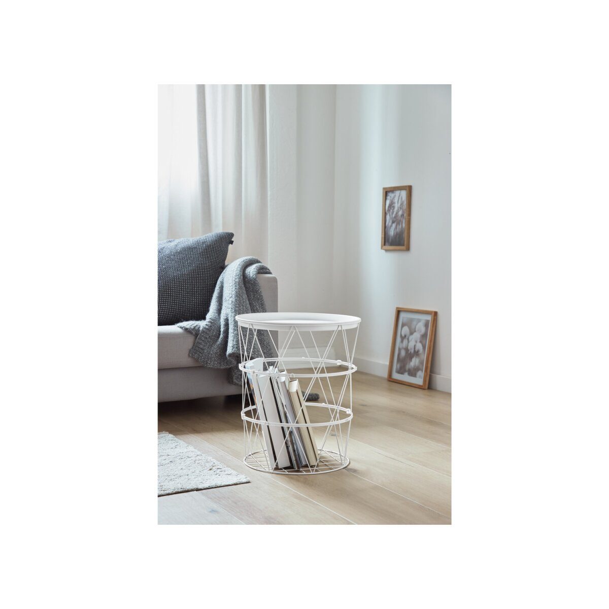 LIVARNO HOME side table, with removable table top (white)