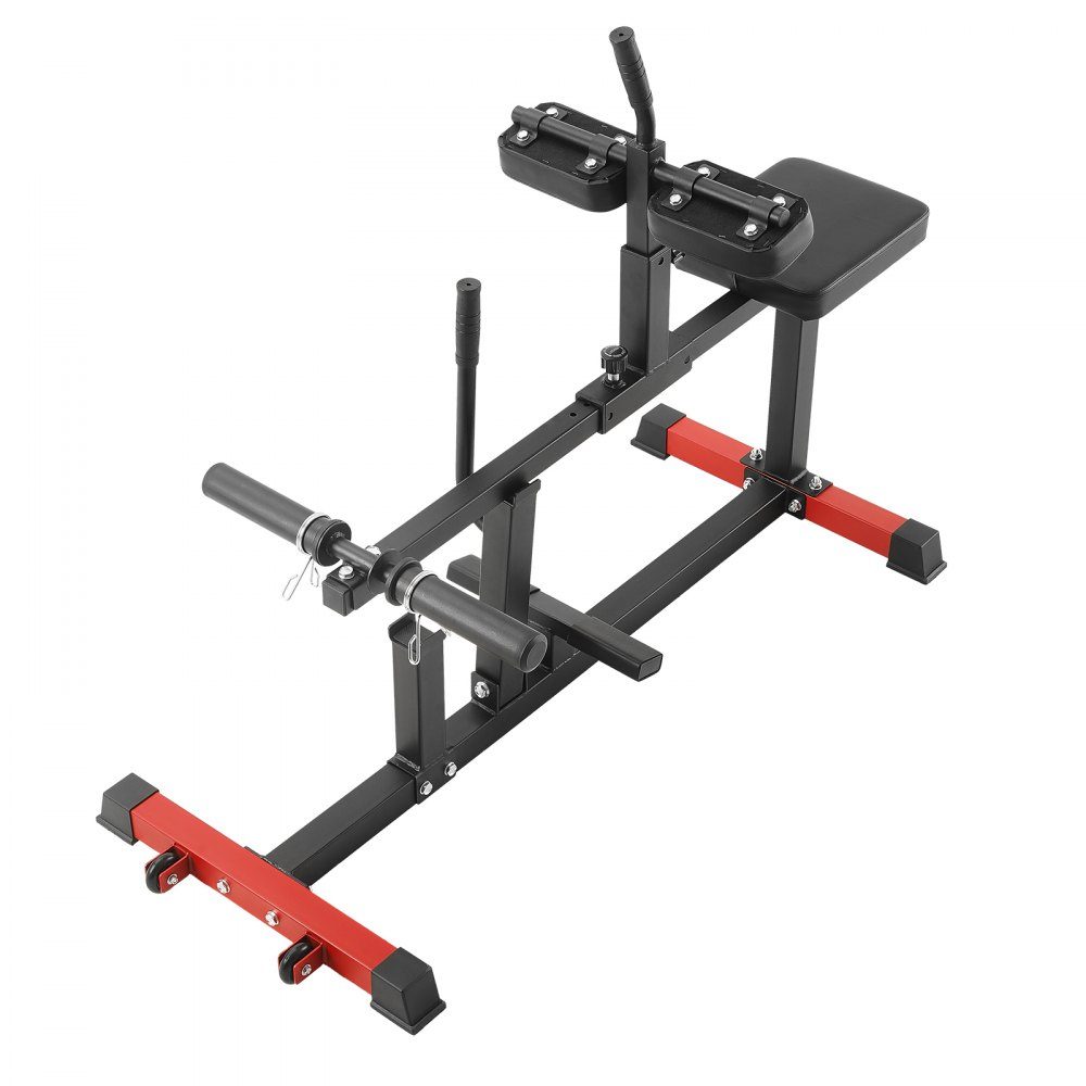 Seated calf machine, calf trainer with 200 kg load capacity for leg exercises, strength leg trainer, special machine for the lower body, suitable for weight plates (25.4 / 50.8 mm)