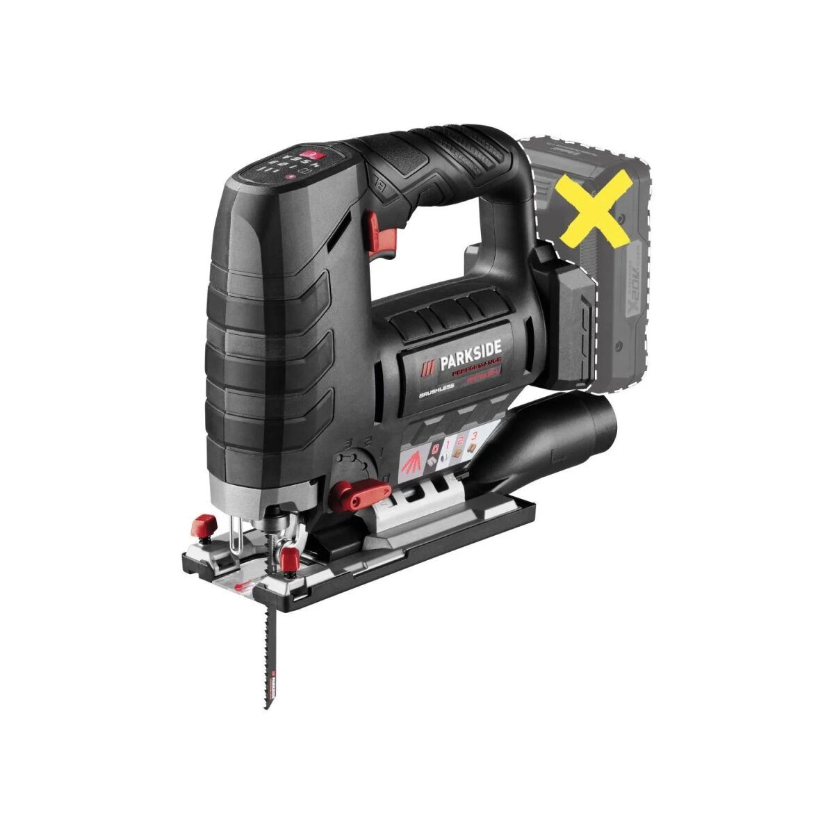 PARKSIDE PERFORMANCE® 20 V accudecoupeerzaag PPSTDA 20-Li B2, zonder accu en oplader