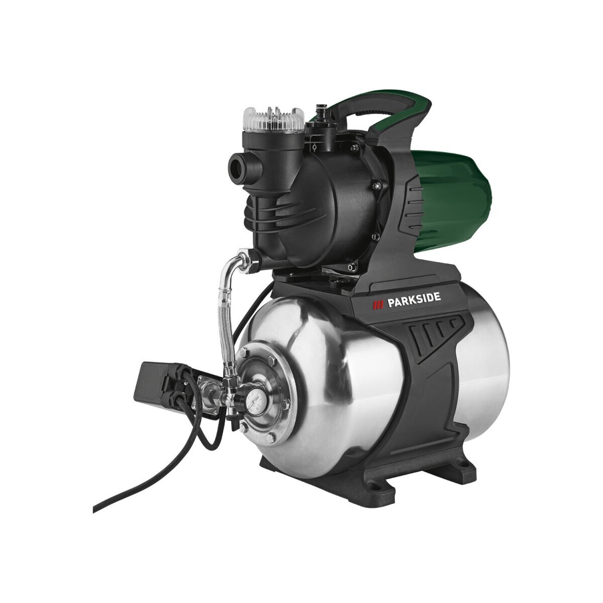 PARKSIDE® huishoudwaterleiding roestvrij staal »PHWW 1300«, tank van 24 liter PARKSIDE® huishoudwaterleiding roestvrij staal »PHWW 1300«, tank van 24 liter