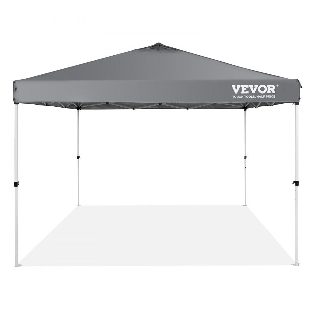 Pavillon 304,8 x 304,8 x 320 cm, Gartenzelt, 250D PU, silberbeschichteter Stoff, Faltpavillon inklusive Aufbewahrungstasche, Partyzelt, 6–8 Personen, Pop-Up-Zelt, Faltzelt, Gartenpavillon für Campingausflug