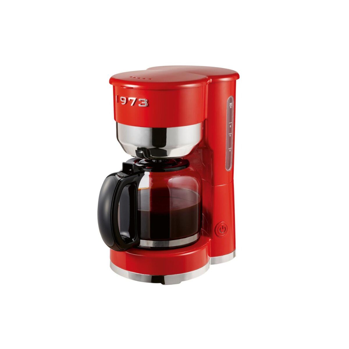 SILVERCREST® Koffiezetapparaat Chroom Retro 1973 Rood SKMR 1000 A1