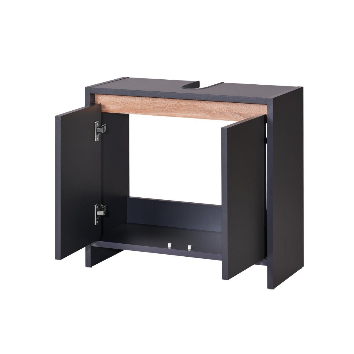LIVARNO home “Oslo” washbasin cabinet with 2 doors, anthracite