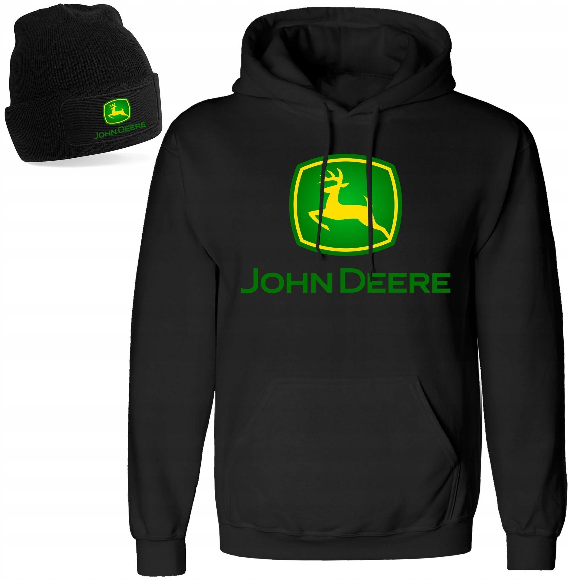 JOHN DEERE PREMIUM sweat à capuche pull pull et chapeau pour hommes dans un ensemble