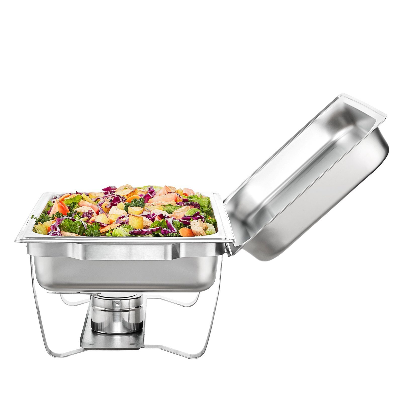 Professional warming container made of stainless steel 18L chafing dish starter set 2x large / 4x small warming containers commercial for food, cakes, catering, snack bar, restaurant, gastro, hotel canteen