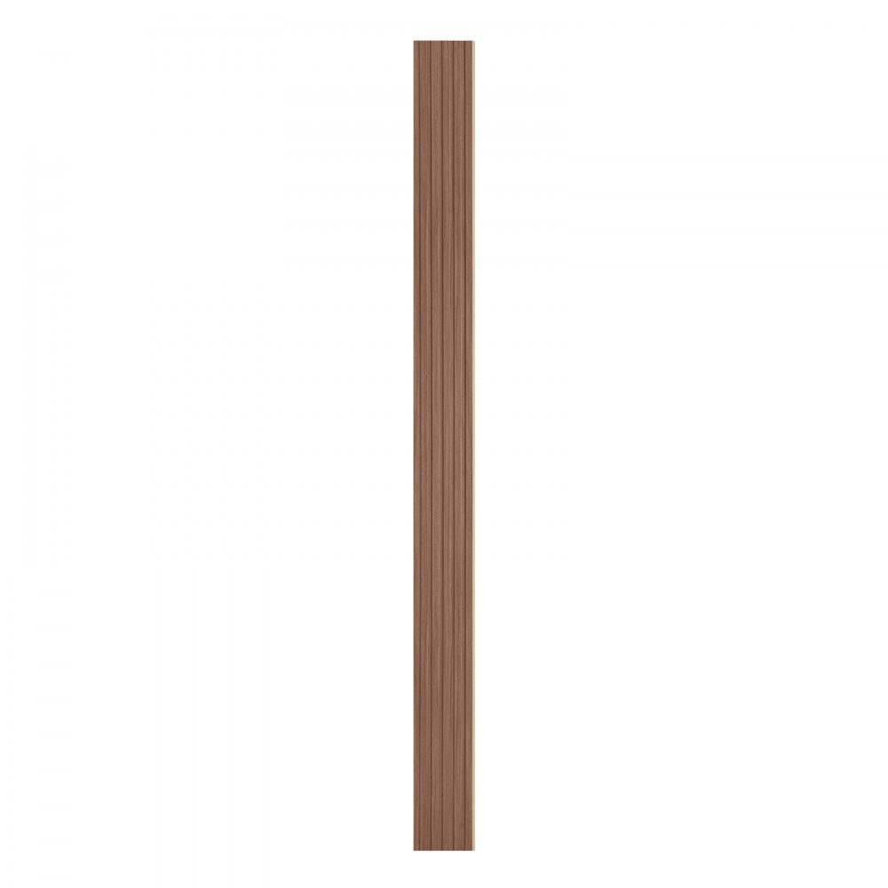 Akustikplatten, Set mit 8 Akustikplatten, 2450 x 166 mm, WPC-Akzent-Wandpaneele aus Holz für moderne Innenwände, Kunstholz-Wandpaneele für stilvolles Dekor und Geräuschreduzierung, graue Eiche