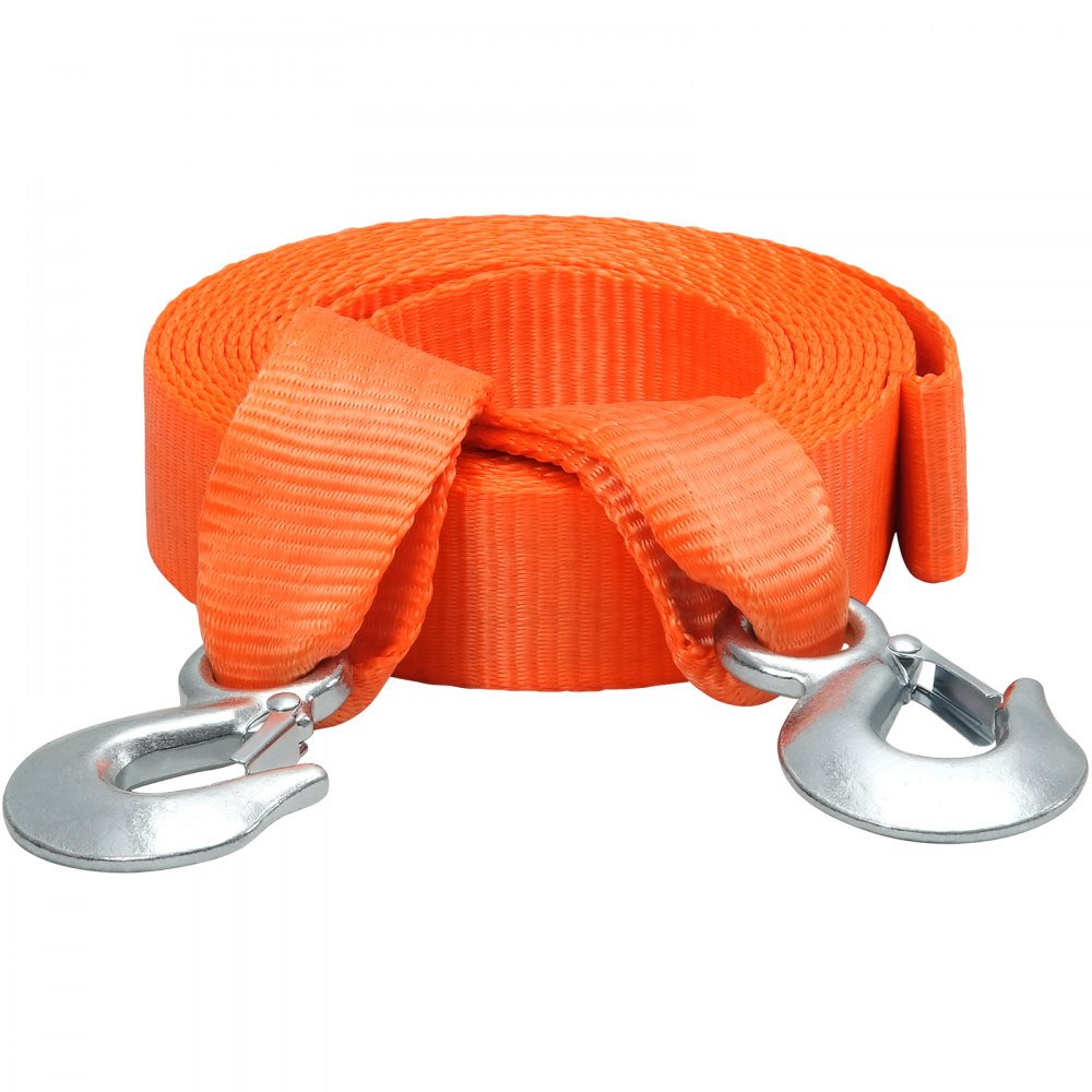 ATV-Abschleppgurt mit Haken, 50,8 mm x 6,1 m Abschleppseil, 7700 kg Bruchfestigkeit, Bergungsseil mit Sicherheitshaken für LKWs und Fahrzeuge, Abschleppzubehör für Pannenhilfe ATV-Abschleppgurt mit Haken, 50,8 mm x 6,1 m Abschleppseil, 7700 kg Bruchfestigkeit, Bergungsseil mit Sicherheitshaken für LKWs und Fahrzeuge, Abschleppzubehör für Pannenhilfe
