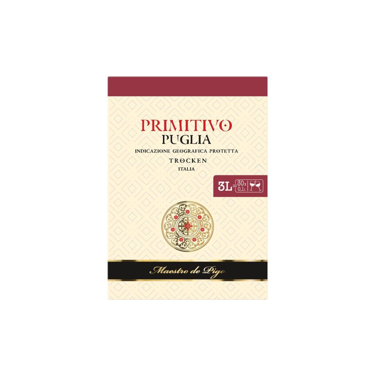 Primitivo Puglia IGT droog 3,0 l bag-in-box, rode wijn 2022