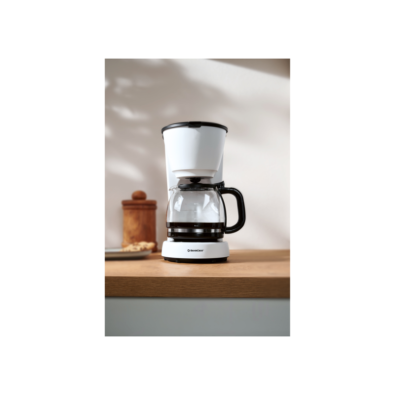 SILVERCREST® coffee machine plastic »SKMK 1000 A1« (white)