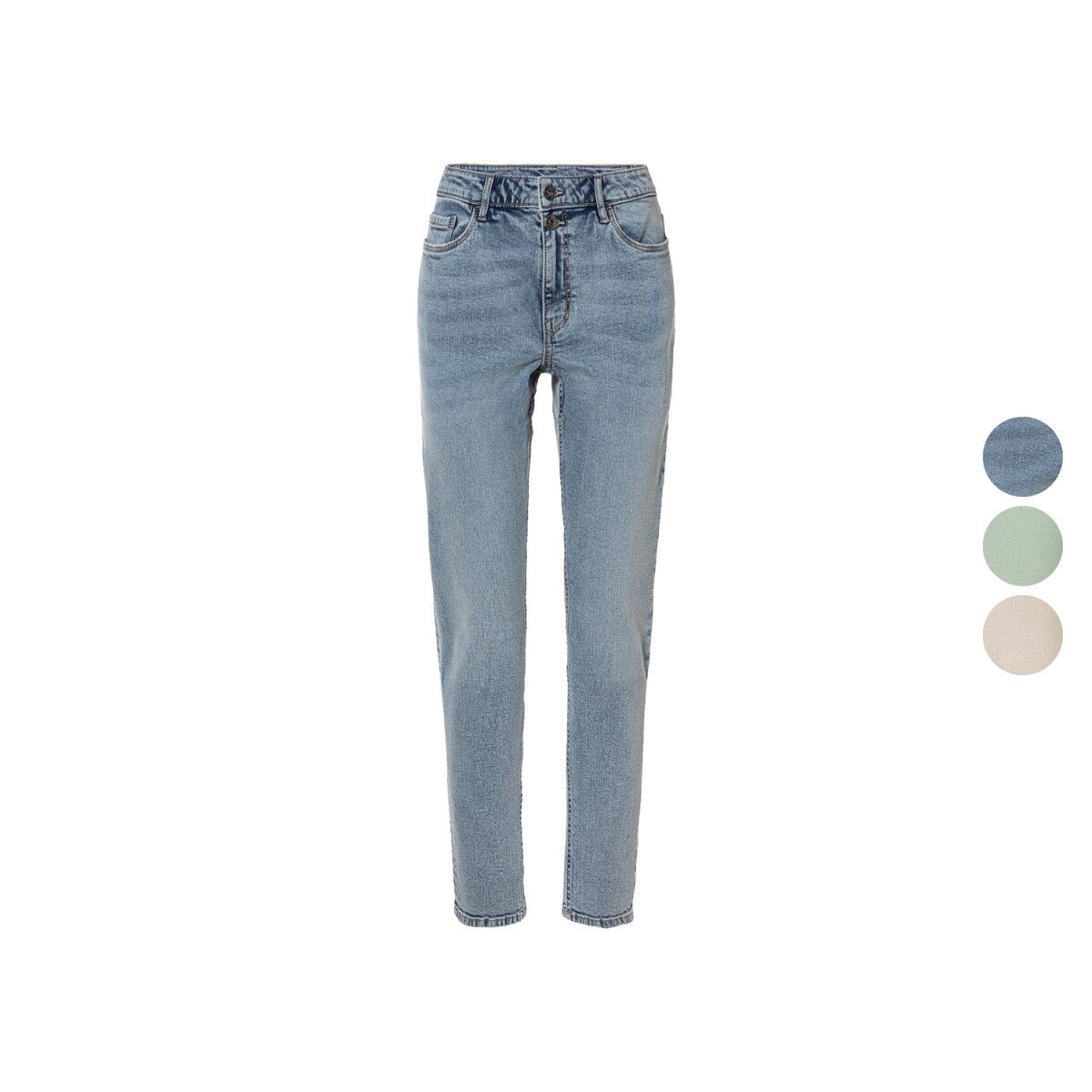 Jean femme esmara®, coupe droite, hauteur de taille normale