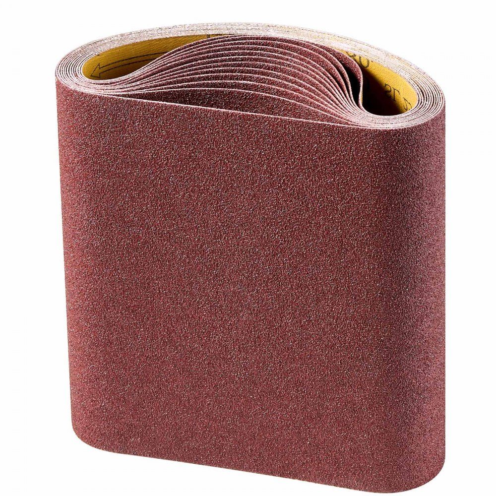 Sanding Belts, 202 x 485mm Sandpaper for Belt Sander, 12 Pack 80 Grit Aluminum Oxide Fabric Sanding Belt, Ideal for Woodworking, Steel, Aluminum, Non-Ferrous Metals