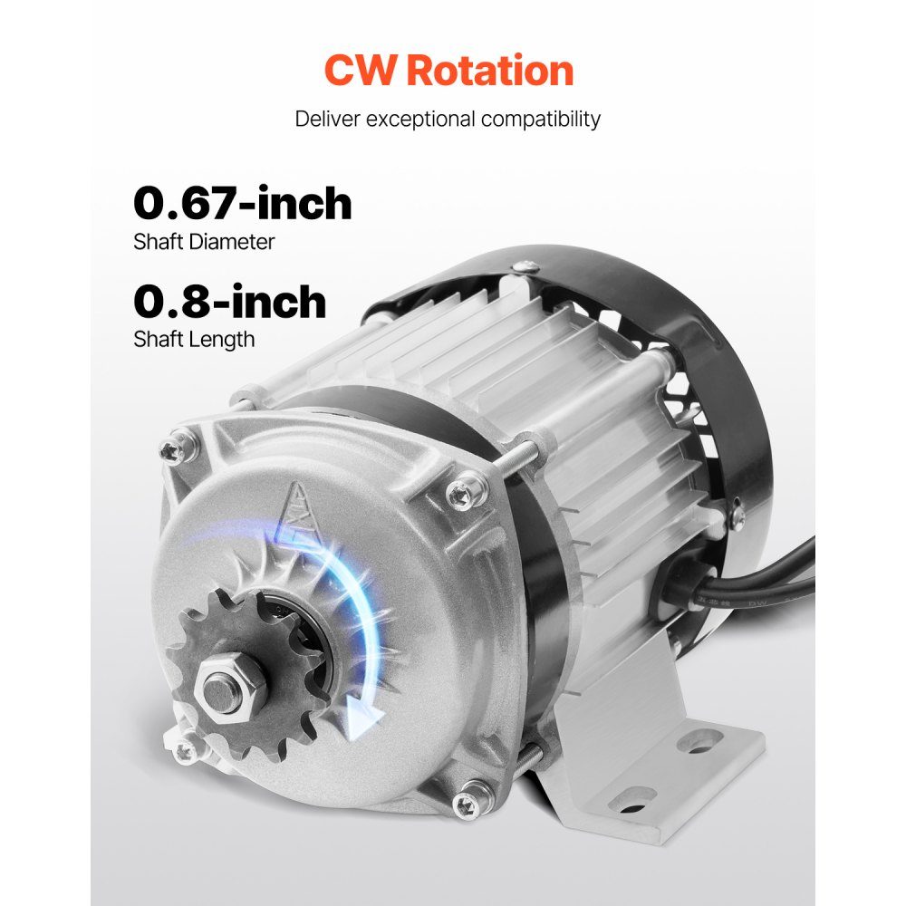 500W Electric Brushless DC Motor Kit, Brushless Electric Motor - 48V 2700RPM Motor with Upgraded Speed ​​Controller for Go Karts E-Bike Motorcycle Scooter