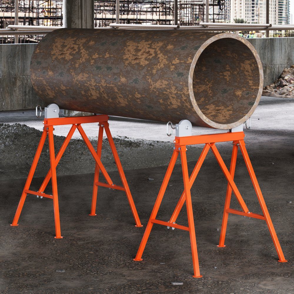 Rollständer mit Rollkopf 1134 kg Tragkraft Rollständer #45 Stahl-Rollständer 5 bis 91 cm Ständerständer Arbeitsständer Montageständer Geeignet für die Wartung von Rohrleitungen oder den Bau von Bauwerken
