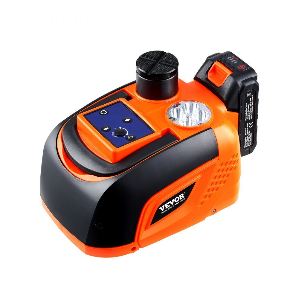 Cric de voiture électrique Cric à ciseaux portable réglable avec haute capacité (5T), remplacement du démonte-pneu avec clé à chocs, lumière LED et télécommande, pour camion berline SUV