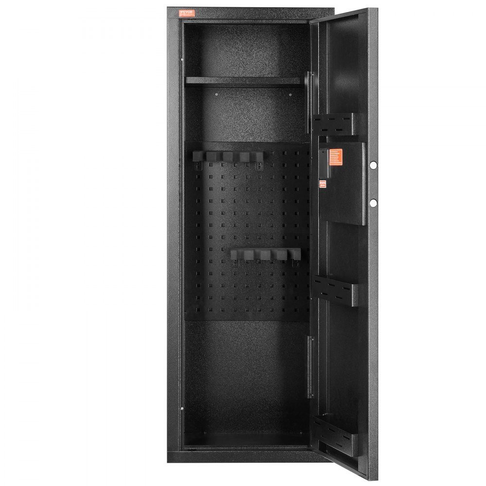 Gun Cabinet for 6-8 Rifles, Gun Safe with Lock and Digital Keypad, Gun Cabinet with Removable Shelf, Gun Cabinet for Home Rifles and Shotguns, Assembly Required