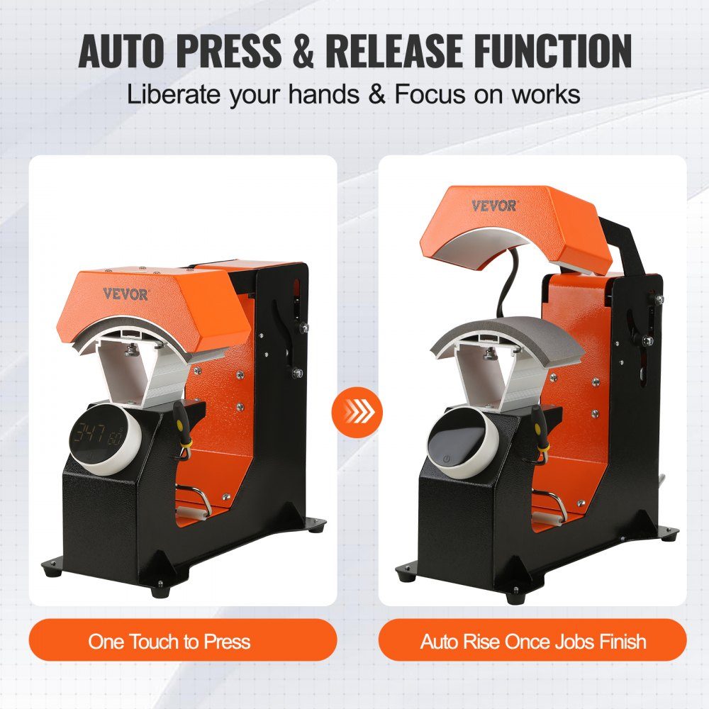 3 in 1 Cap Press, Hat Press, Hot Press Machine 16.3x8cm, Hot Press Transfer Press with 3 Pad Sizes 16.8x7cm, 16.8x9.8cm, 15.5x7.6cm, Hot Press Transfer Press, Time and Temperature Controller