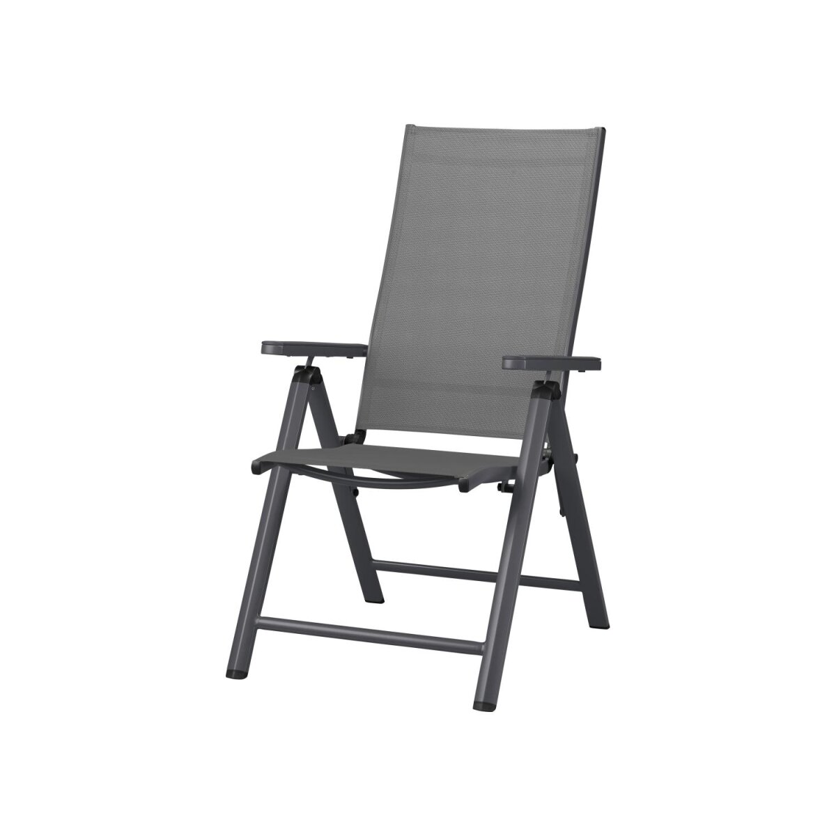 LIVARNO aluminum folding chair, »Houston«, gray LIVARNO aluminum folding chair, »Houston«, gray