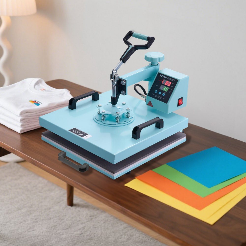 Heat Press Heat Press 38x38cm 8 in 1 Tumbler Press T-Shirts Green