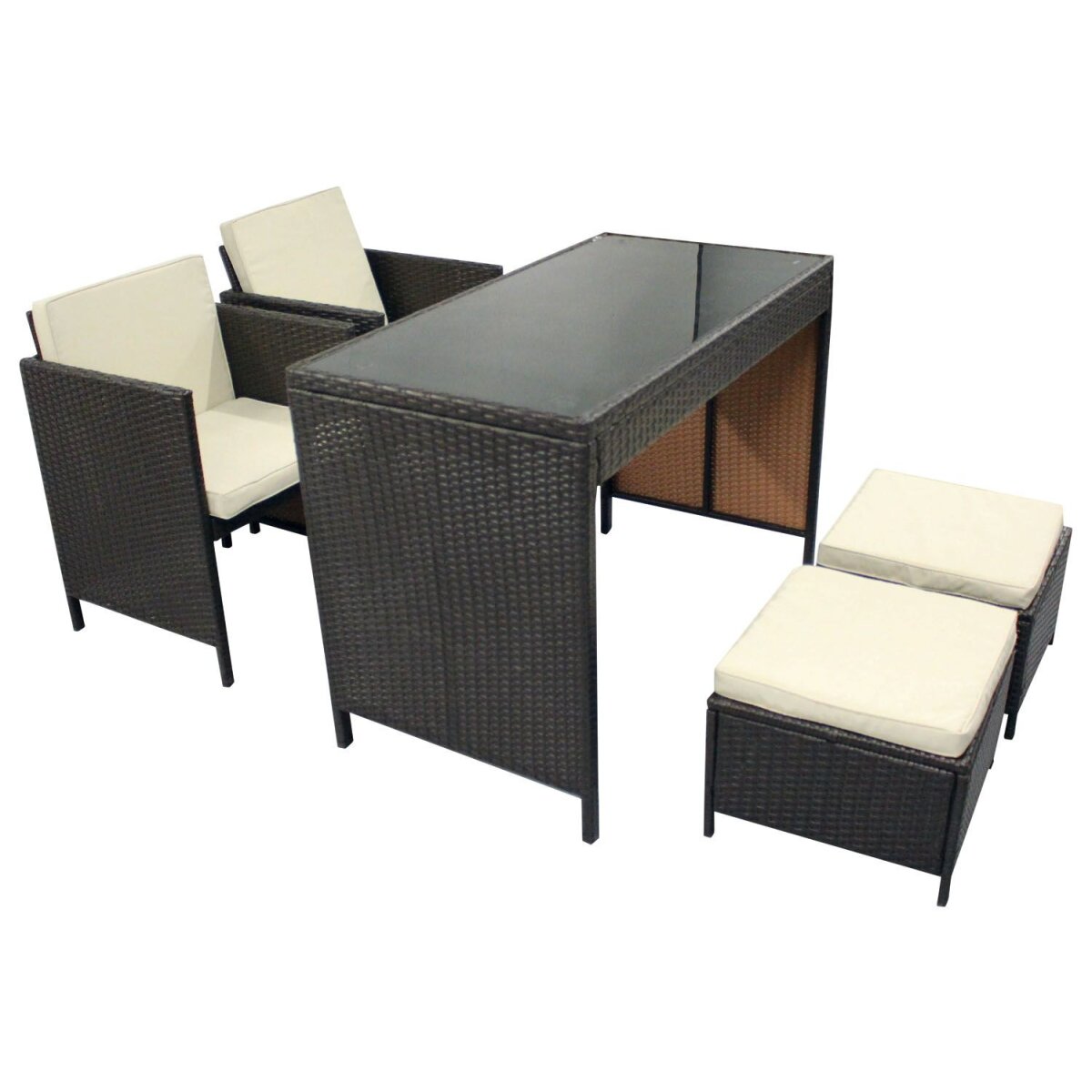 Zestaw wypoczynkowy FLORABEST® 5 sztuk. Polirattan Zestaw wypoczynkowy FLORABEST® 5 sztuk. Polirattan