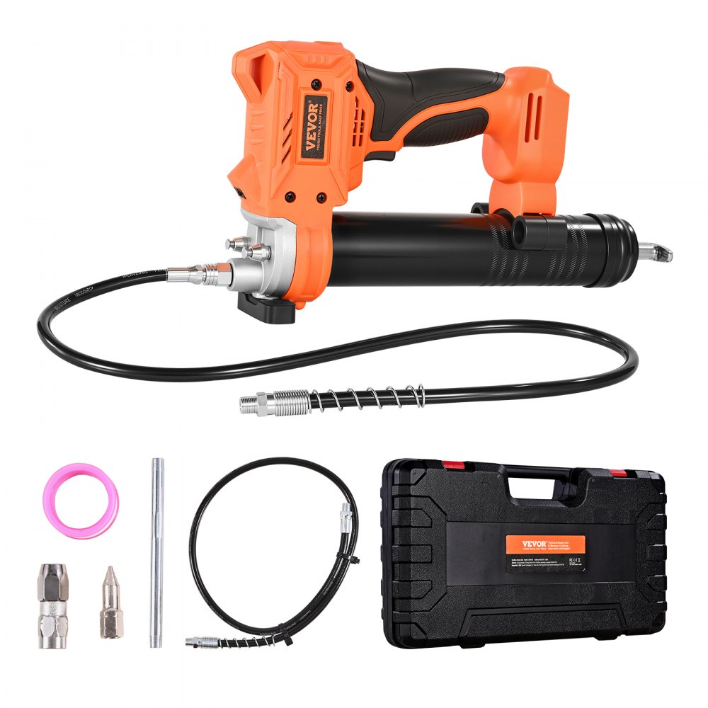 Akku-Fettpresse, max. 55 MPa, Fettpresse mit LED-Licht und Schlauch, 20-V-Batteriebetrieb und Auslöser, kompatibel mit 18-V-Makita-Batterien, zum Schmieren von Fahrzeugen oder Maschinen (nur Werkzeug)