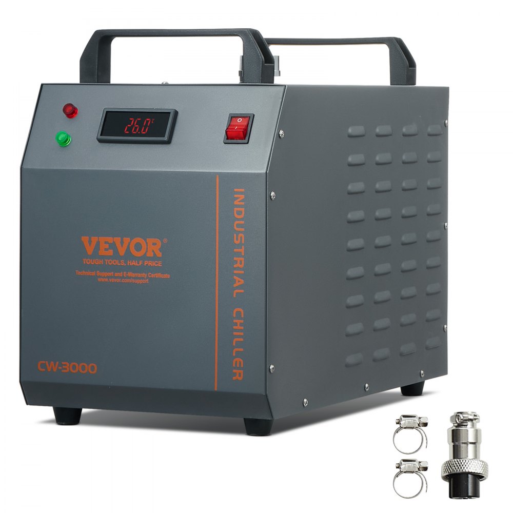 Refroidisseur d'eau industriel CW-3000 Système de refroidissement de refroidisseur d'eau industriel refroidi par air de 80 W avec capacité de réservoir d'eau de 12 L Débit maximum de 12 L/min pour machine de refroidissement de machine de gravure laser Refroidisseur d'eau industriel CW-3000 Système de refroidissement de refroidisseur d'eau industriel refroidi par air de 80 W avec capacité de réservoir d'eau de 12 L Débit maximum de 12 L/min pour machine de refroidissement de machine de gravure laser