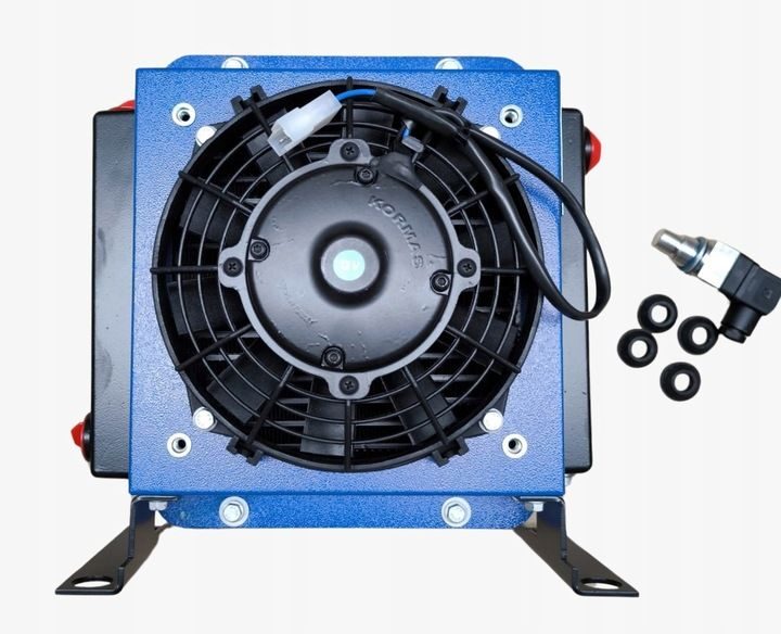 Hydraulikölkühler mit 12V DC-Lüfter und Thermostat – 100 l/min