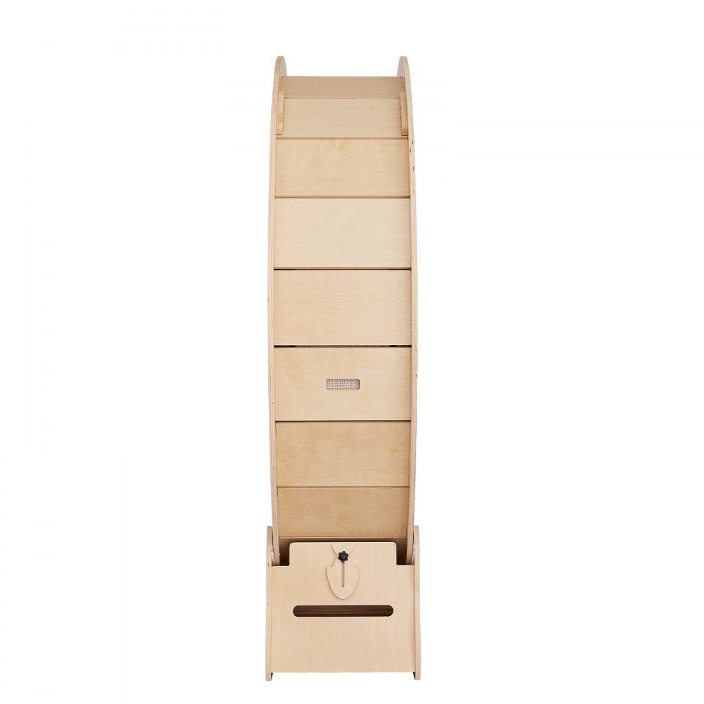 Cat hometrainer 1320 x 340 x 1415 mm berkenpopulier multiplex Cat hometrainer Uitneembare binnenmat met laag geluidsniveau Cat hometrainer geschikt voor katten met een gewicht van 8 kg tot 14 kg