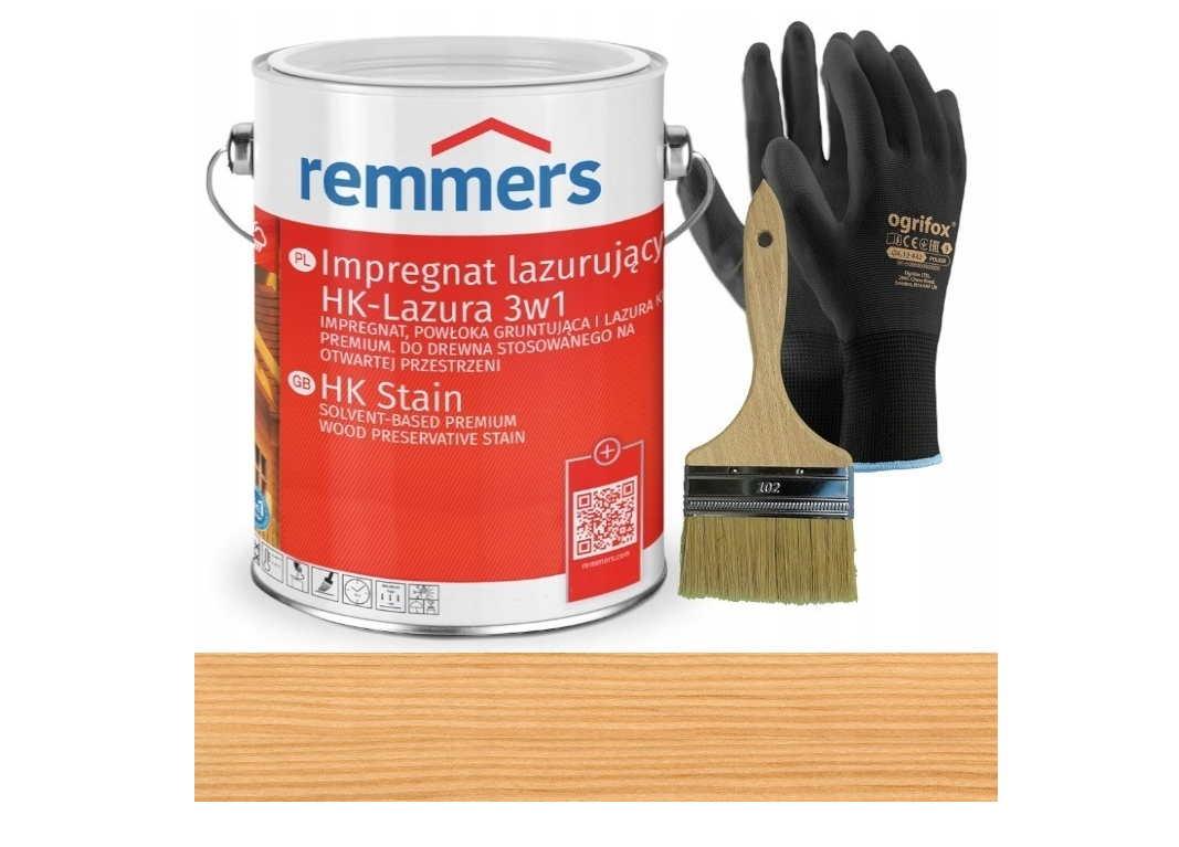 Remmers HK Lasur 3in1 (imprégnation, apprêt et vernis) 5L dans la couleur HEMLOK Remmers HK Lasur 3in1 (imprégnation, apprêt et vernis) 5L dans la couleur HEMLOK