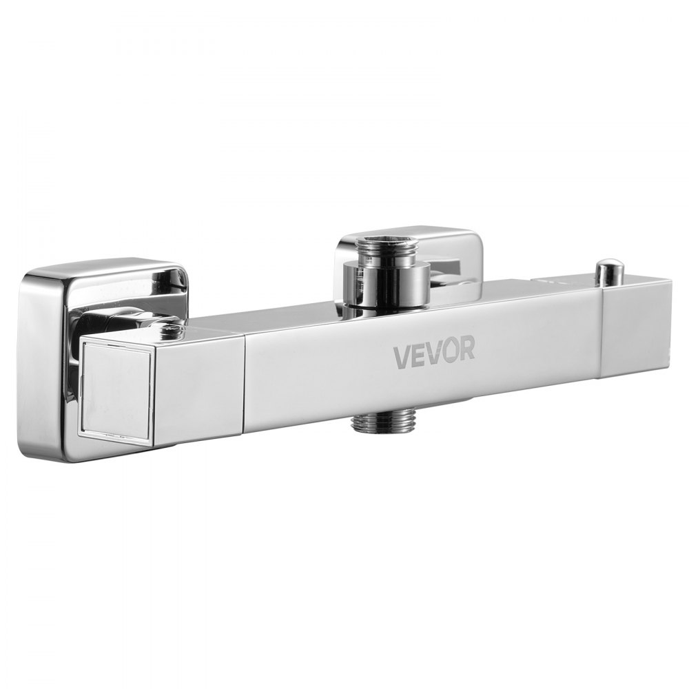 Robinet de douche avec thermostatique, thermostat de douche avec verrouillage de sécurité 38 °C, robinet de douche, robinet de baignoire (2 trous), vannes de régulation de température pour salle de bain, camping-car, hôtel, chrome-argent Robinet de douche avec thermostatique, thermostat de douche avec verrouillage de sécurité 38 °C, robinet de douche, robinet de baignoire (2 trous), vannes de régulation de température pour salle de bain, camping-car, hôtel, chrome-argent