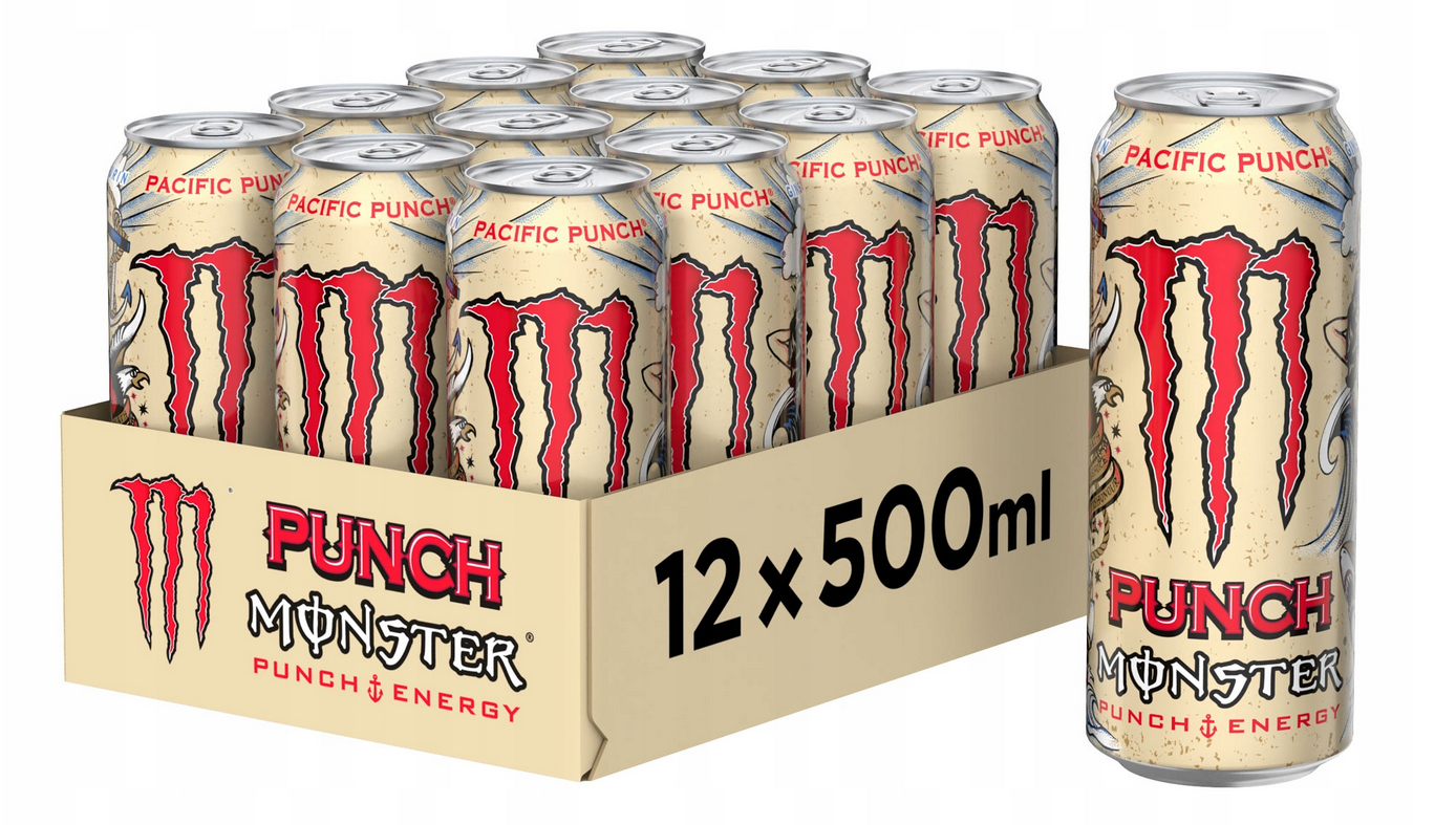 Napój energetyczny Monster Pacific Punch 500 ml (12 szt.)