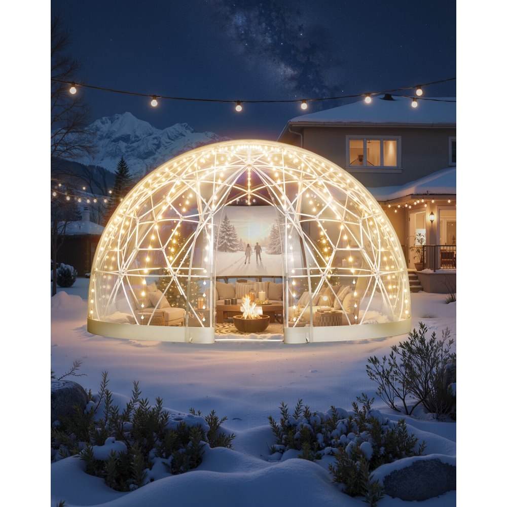 Tente à bulles transparente dôme de jardin 9x5 pieds pour 2 à 4 personnes, serre à dôme géodésique avec fenêtre, tente en PVC pour jardin, patio, camping, fête, mariage Tente à bulles transparente dôme de jardin 9x5 pieds pour 2 à 4 personnes, serre à dôme géodésique avec fenêtre, tente en PVC pour jardin, patio, camping, fête, mariage