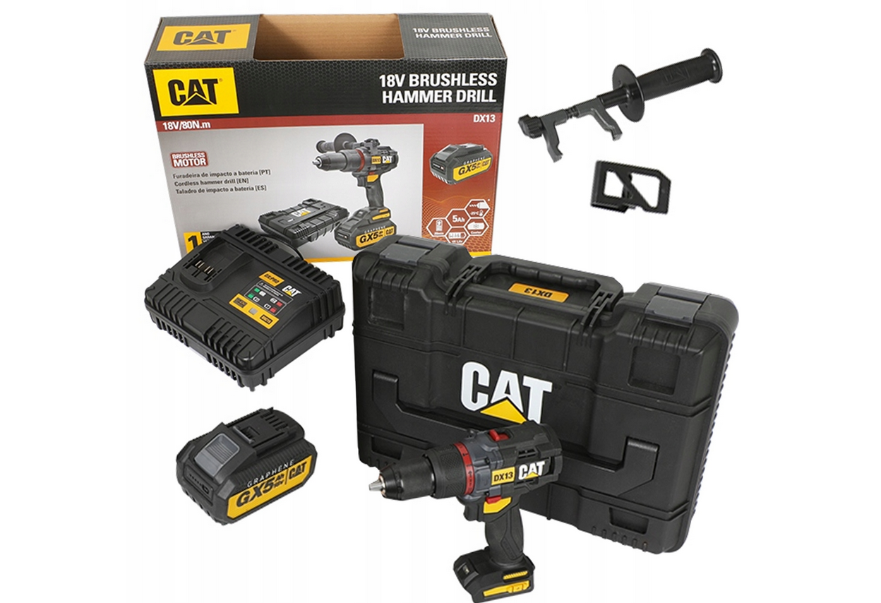 GRAPHENE Schlagschrauber CAT DX13 18V 80Nm BL mit Akku & Ladegerät