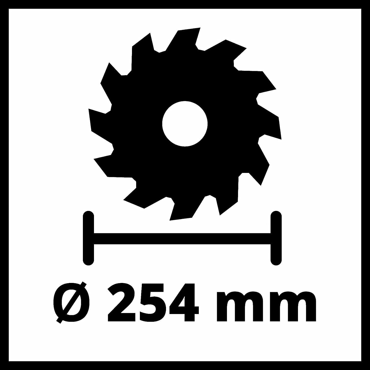 Einhell Tischkreissäge TE-TS 254 T (2.000 Watt, Sanftanlauf, Alu-Haupttisch, Tischverlängerung, Parallelanschlag, Winkelanschlag, Überlastschalter, Spaltkeilverstellung