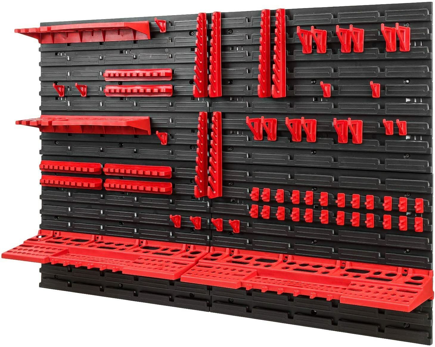 Tool wall set tool holder with perforated wall storage system tool perforated wall wall shelf workshop shelf 115x78