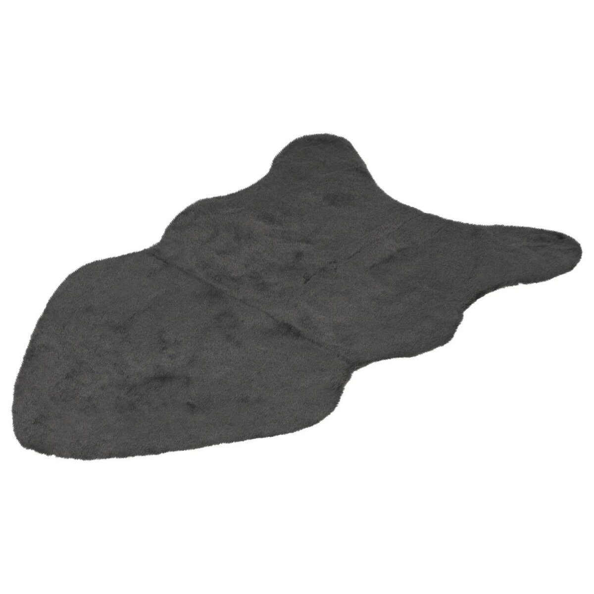 Tapis en fausse fourrure LIVARNO home, 60 x 90 cm (gris)