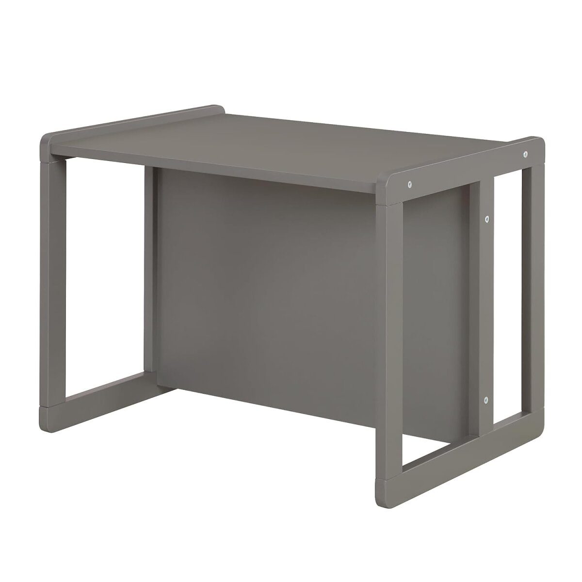 roba children's seating group 3in1 - reversible stool & table - convertible into a children's bench, anthracite