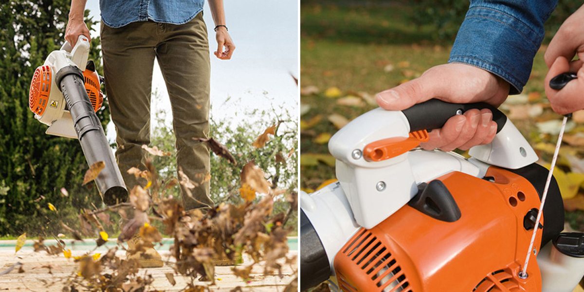 Stihl BG 56 benzine bladblazer + professionele handschoenen (71 m/s, 13 N),