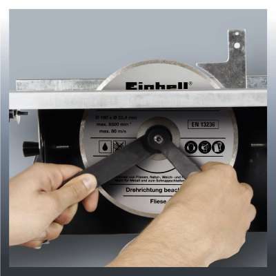 Einhell Fliesenschneidemaschine TH-TC 618 (600 W, Schnitthöhe 35 mm, Tischgröße 330 x 360 mm, Diamanttrennscheibe Ø 180 mm) + Einhell Diamanttrennscheibe passend für Fliesenschneider (180 x 25,4 mm)