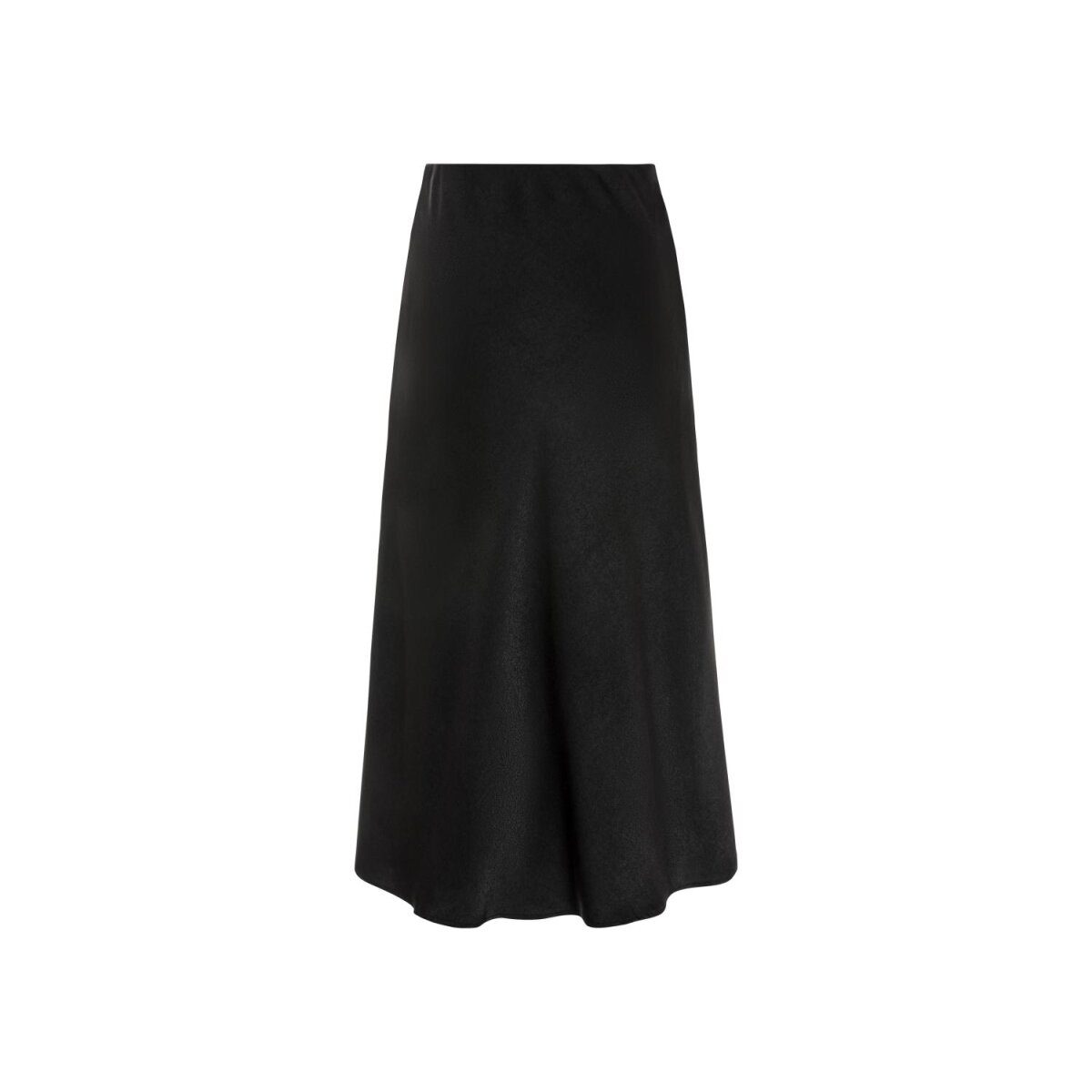 Damen-Midirock aus mattem Satin