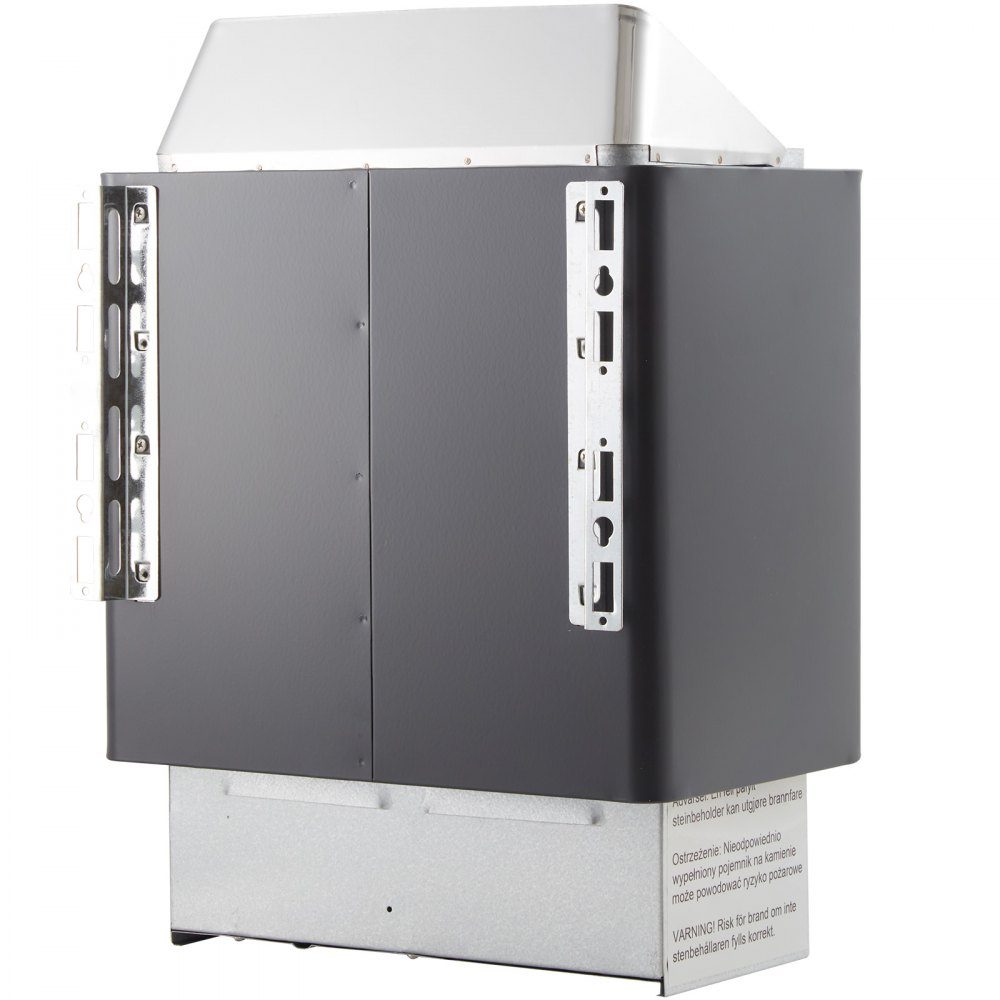 Saunaofen 9 KW, Sauna-Elektroherd 380 V – 415 V, Edelstahl-Saunaofen, elektrischer Saunaofen 2 Modi (Temperatur, Zeit), mit externem Steuergerät & 3M-Temperatursensor (Saunastein nicht im Lieferumfang enthalten)