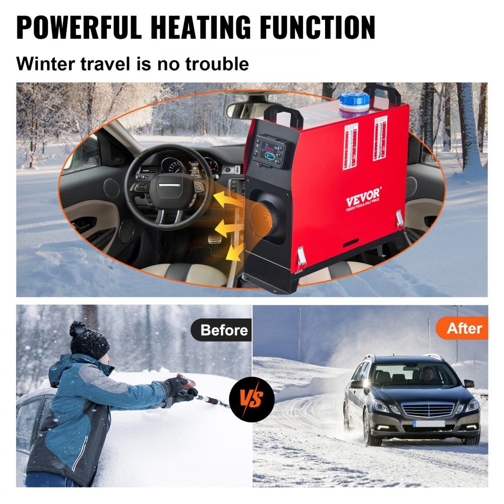 Diesel Luftheizung, 12V 5-8KW Zusatzheizung Diesel, Luftdieselheizung, Luftdieselheizung, Luftzusatzheizung für PKW LKW Wohnmobil Bus mit LCD-Schalter1 Luftauslass
