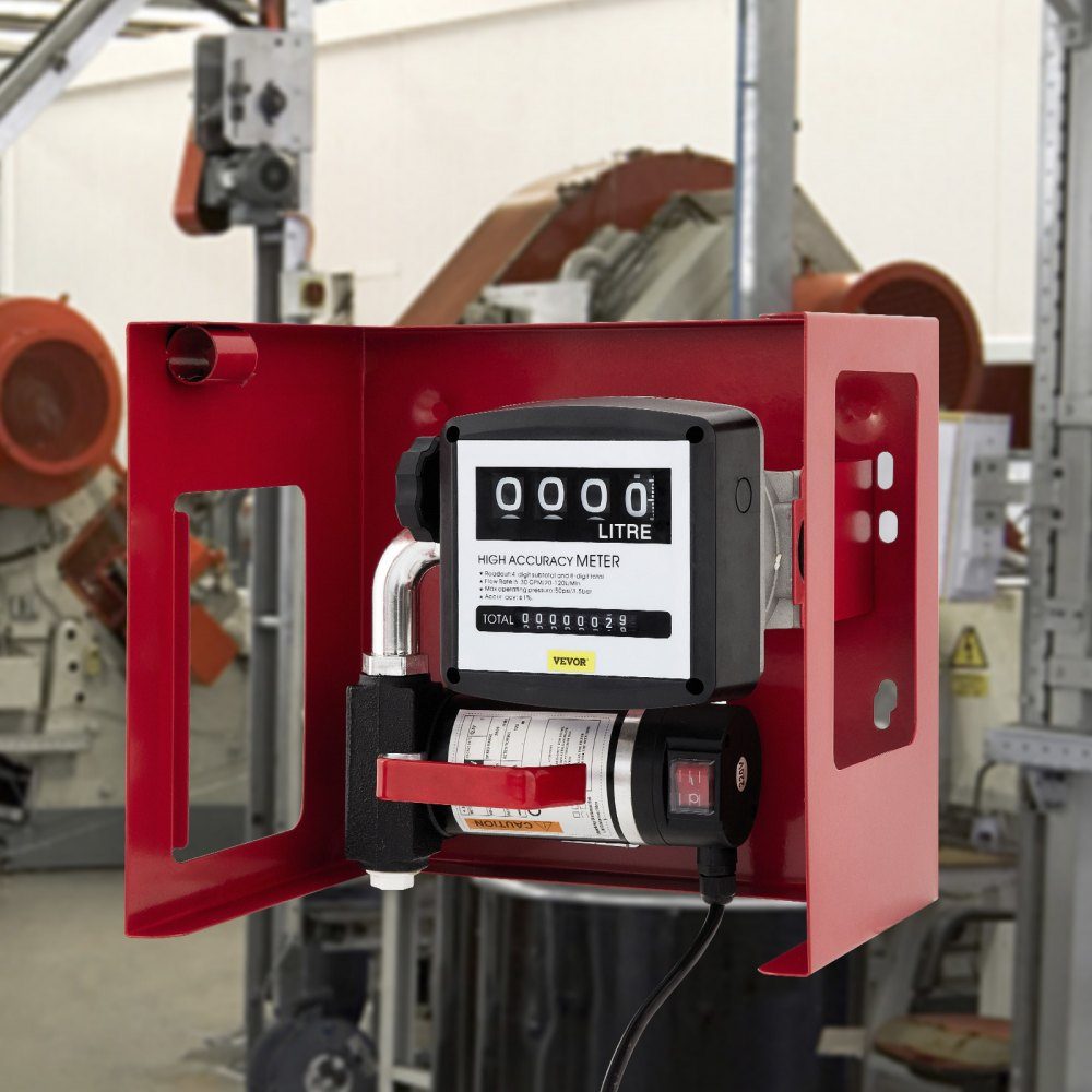 Dieselpomp stookoliepomp 40L, 155W zelfaanzuigende oliepomp, 2800 tpm motortoerental oliezuigpomp zelfaanzuigend, 20kg diesel transferpomp, meter automatische pomp voor biobrandstof – Artikelnr. HT-22259