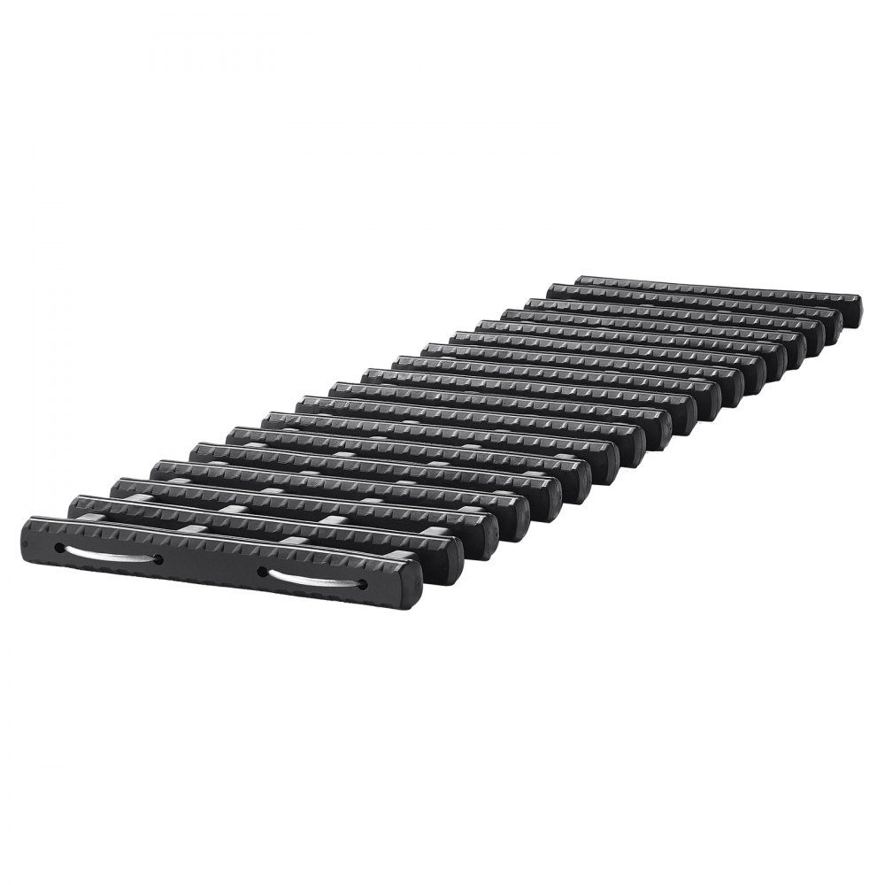 7 TON Traktionsbretter mit TPR-Material, Bergungsbretter für Geländefahrzeuge/Autos/Pickups/SUVs/Wohnmobile, Paar Reifen-Traktionsmatten auf Schnee, Sand, Schlamm und losem Boden, Aufbewahrungstaschen, kurz, schwarz