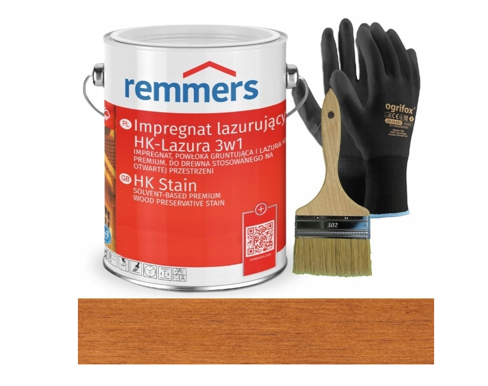 Remmers HK Lasur 3in1 (imprégnation, apprêt et vernis) 5L dans la couleur TEAK Remmers HK Lasur 3in1 (imprégnation, apprêt et vernis) 5L dans la couleur TEAK