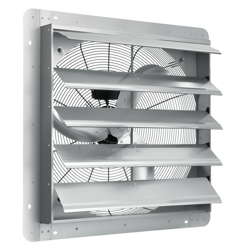 Afzuigventilator 610 mm 1400 RPM 2892CFM wandgemonteerde aluminium zolderventilator met AC-motor ventilatie en koeling voor kas garage schuur winkel – Artikelnr. HT-22742
