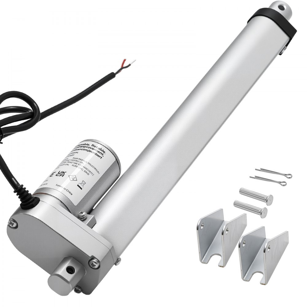 12V Linear Actuator, 250mm Linear Motor with 15mm/s, 1000N Linear Actuator with IP54 Protection & Mounting Bracket, Linear Technology Actuators for Lift Desks, Deck Chairs, Window Door Openers 12V Linear Actuator, 250mm Linear Motor with 15mm/s, 1000N Linear Actuator with IP54 Protection & Mounting Bracket, Linear Technology Actuators for Lift Desks, Deck Chairs, Window Door Openers